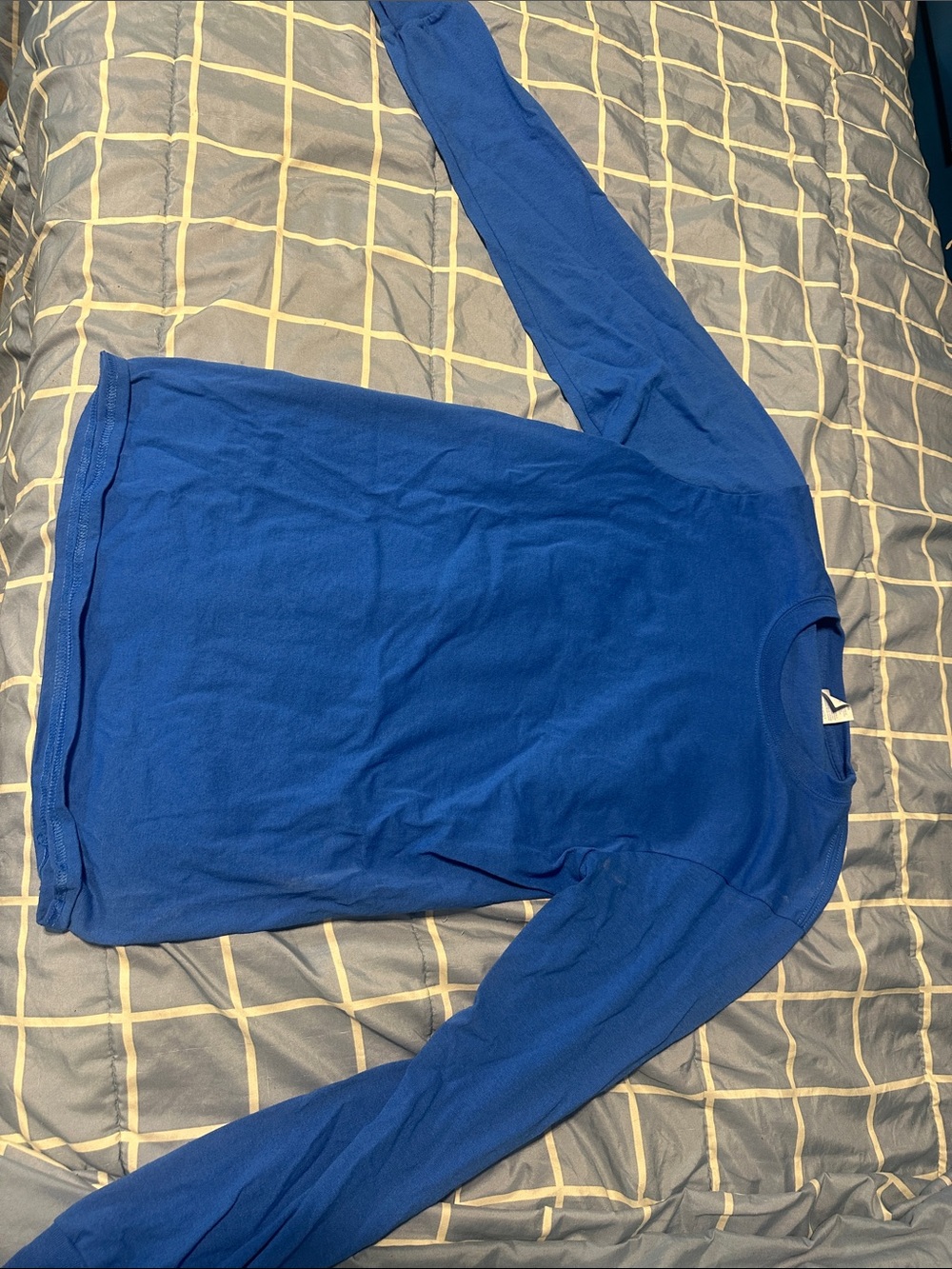 Hanes Long Sleeve Tee - Royal Blue